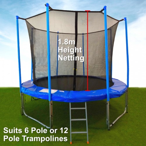 14 Ft Trampoline Netting (inside type suits 4 or 6 pole or 12 pole trampolines)